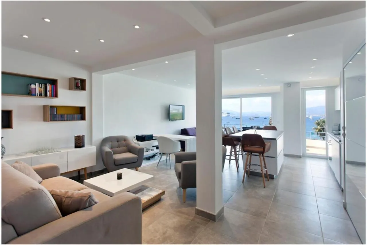 Ref 1229 - Cannes Croisette - Sea View Apartment For Rent